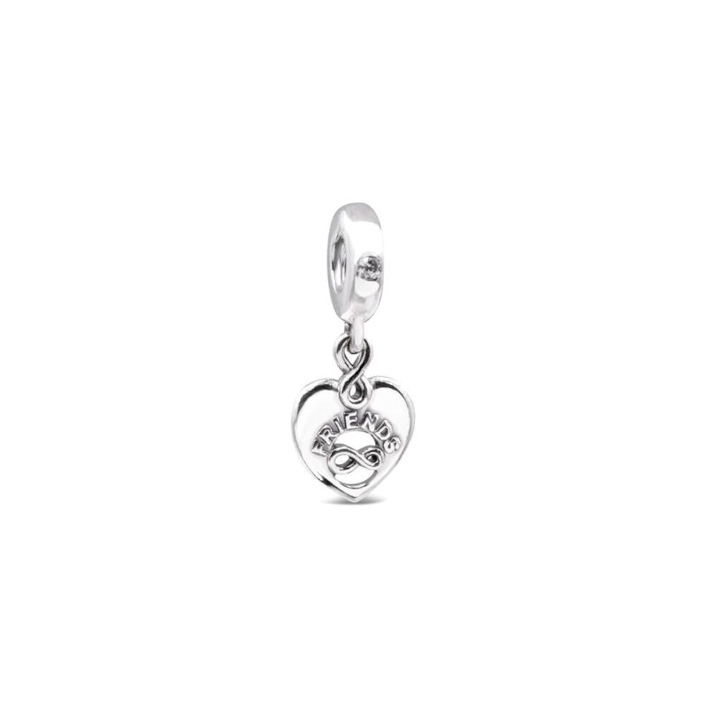 Pandora People Friends Forever Heart Dangle Charm -